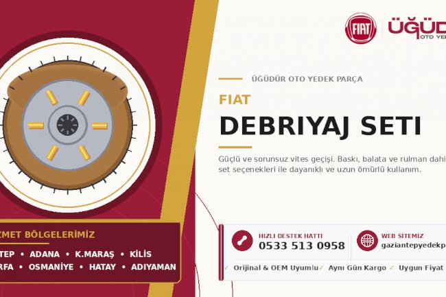 Fiat Debriyaj Seti – Güçlü ve Sorunsuz Vites Geçişi