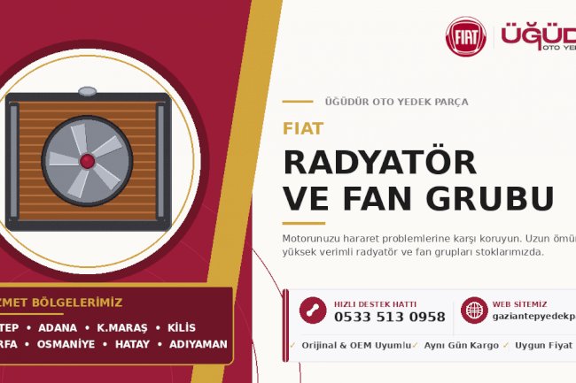 Fiat Radyatör ve Fan Sistemleri – Motorunuzu Koruyun