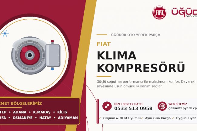Fiat Klima Kompresörü – Güçlü Soğutma Performansı