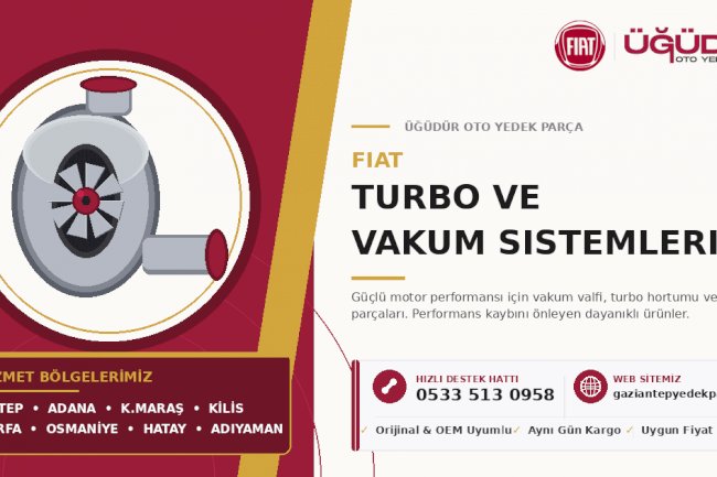 Fiat Turbo ve Vakum Parçaları – Güçlü Motor Performansı